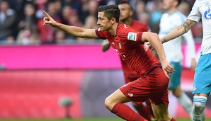 Robert Lewandowski hat gegen Schalke doppelt getroffen