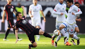 Schon zur Halbzeit gab es zwischen der Eintracht und dem FSV 30 Fouls