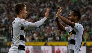 Thorgan Hazard und Raffael trafen beide per Doppelpack