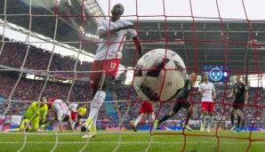 Arjen Robben trifft zum 5:4 für den FC Bayern und mitten ins Leipziger Herz