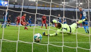 Da schlägt's ein: Leon Bailey schaut seinem Hackenball ins Tor hinterher