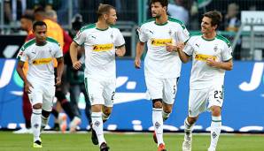 Jonas Hofmann (r.) brachte Gladbach in Führung.