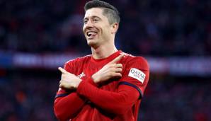 Stürmer Robert Lewandowski brachte den FC Bayern früh auf Siegkurs.