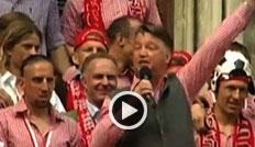 FC Bayern, Louis van Gaal, Meisterfeier, Marienplatz, Rathausbalkon