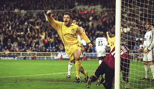 Glorreiche Vergangenheit: Leeds' Viduka bejubelt ein Tor gegen Real Madrid