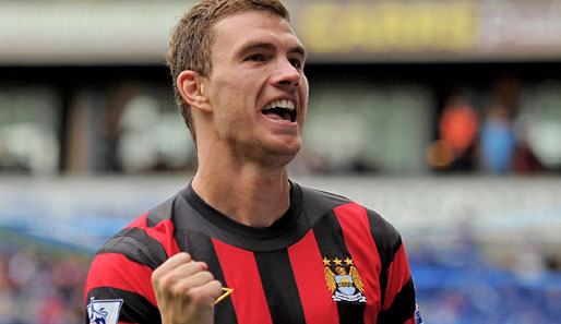 Edin Dzeko spielt seit Winter 2010 bei Manchester City