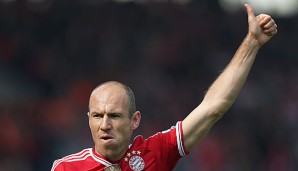 Arjen Robben steht voraussichtlich auch morgen gegen Real Madrid in der Startaufstellung