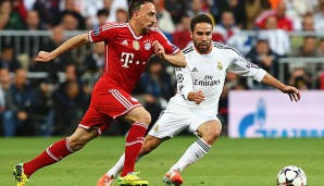 Hier liefert sich Ribery mit Carvajal ein faires Duell. Später verlor der Franzose die Nerven