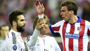 Bis(s) einer weint: Mario Mandzukic und Daniel Carvajal bekämpften sich bis aufs Blut