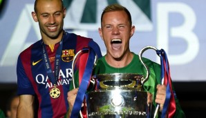 Marc-Andre ter Stegen gewann in seiner ersten Saison bei Barca das Triple