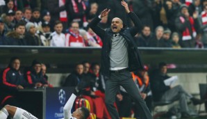 Pep Guardiola vererlebte einen sehr emotionalen Abend an der Seitenlinie