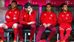 Xabi Alonso, Javi Martinez, Thiago und Juan Bernat standen den Journalisten Rede und Antwort