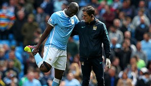 Yaya Toure zog sich gegen Stoke eine Muskelverletzung zu