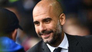 Pep Guardiola gefällt es in Manchester offenbar sehr gut.