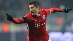 Robert Lewandowski traf für den FC Bayern München gegen Atletico Madrid