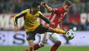 Mesut Özil zeigte bei der 1:5 Niederlage gegen den FCB keine gute Leistung