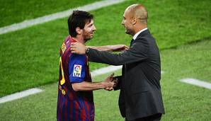 Pep Guardiola und Lionel Messi