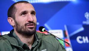 Giorgio Chiellini bekommt es in der Champions League mit Harry Kane zutun.