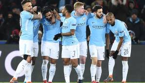 PLATZ 1 - MANCHESTER CITY: Bereits im Achtelfinal-Hinspiel machte Manchester City mit dem 5:0 gegen den FC Basel alles klar, da fiel auch die 1:2-Niederlage im Rückspiel nicht ins Gewicht.