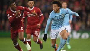 Leroy Sane und Manchester City haben das Hinspiel gegen Liverpool 0:3 verloren.