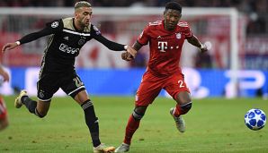 David Alaba und der FCB kamen gegen Ajax nicht über ein Remis hinaus.