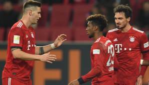 Niklas Süle (l.) und Mats Hummels (r.) werden gegen Liverpool wohl auflaufen - reicht es auch für Kingsley Coman?