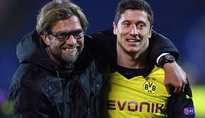 Robert Lewandowski spielte vier Jahre lang unter Trainer Jürgen Klopp.