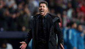 Diego Simeone erklärt seine Jubel-Geste gegen Juventus Turin.