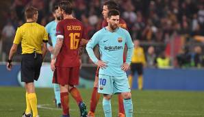 PLATZ 8: AS ROM vs. FC BARCELONA 2017/18 (0,007 Prozent) - Eigentlich war nach dem Viertelfinal-Hinspiel ja schon alles klar. 4:1 hatte Barca im heimischen Camp Nou gegen die Roma gewonnen. Die Italiener halfen mit zwei Eigentoren kräftig mit.