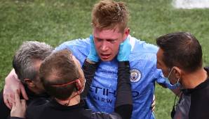 Belgiens Mittelfeldstar Kevin De Bruyne hat bei der Niederlage im Champions-League-Finale mit Manchester City gegen den FC Chelsea (0:1) einen Augenhöhlen- und Nasenbeinbruch erlitten.