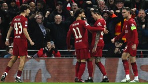 Mohamed Salah erzielt für Liverpool das 2:0.