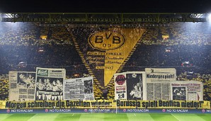 BORUSSIA DORTMUND - SL BENFICA: Die Südtribüne beschwört vor dem Rückspiel gegen Benfica den Comeback-Geist des BVB - und glaubt daran, dass man die Portugiesen niederspielen kann