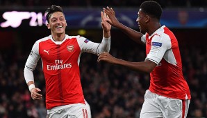 Mesut Özil hatte nach seinem Hattrick gut lachen