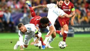 Sergio Ramos: Rang Salah vor dessen Verletzung im Zweikampf zu Boden – nicht als Foul geahndet, aber zumindest dreckig. Verlor das Kopfballduell vor dem 1:1, klärte aber auch einige heiße Situationen. Note: 3.