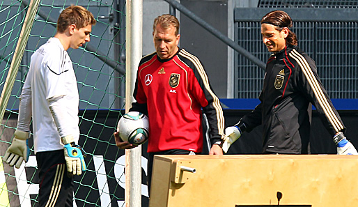 Tim Wiese (r.) und Ron-Robert Zieler (l.) sind nicht sicher bei der EM dabei