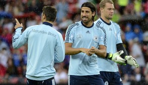 Sami Khedira kann nach seiner schweren Verletzung Mitte November schon wieder lachen