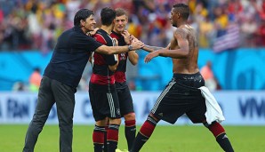 Die Regenschlacht von Recife ist überstanden, jetzt wollen Löw und seine Mannen ins Viertelfinale