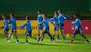 Die Nationalmannschaft absolvierte ihr erstes Training