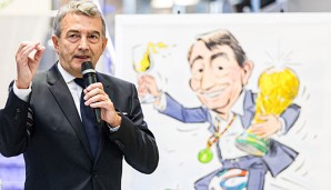 Wolfgang Niersbach bedankte sich bei der FIFA und Sepp Blatter