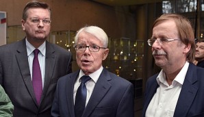 Rainer Koch (r.) erwartet von Reinhard Grindel (l.) Harmonie und Transparenz