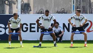 Leroy Sane (l.) wurde aus dem vorläufigem WM-Kader gestrichen, genau wie Jonathan Tah.