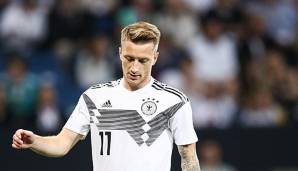 Marco Reus (M.) steht Bundestrainer Joachim Löw gegen die Niederlande womöglich nicht zur Verfügung.