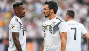 Müssen Leistung zeigen, um weiterhin Teil der Nationalmannschaft zu sein: Mats Hummels (rechts) und Jerome Boateng (links).