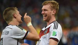 PER MERTESACKER (104): Legendär war sein Eistonnen-Spruch. Hörte nach der WM in der Nationalmannschaft auf, spielte aber weiter für den FC Arsenal. Dort leitet er inzwischen die Jugend-Akademie. Außerdem TV-Experte.