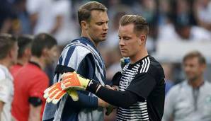 Kämpfen um den Platz als Nummer eins im deutschen Tor: Manuel Neuer und Marc-Andre ter Stegen.