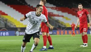 Gladbachs Florian Neuhaus erzielte das 1:0 für Deutschland im Test gegen Dänemark.