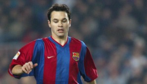 Andrés Iniesta in jungen Jahren beim FC Barcelona.