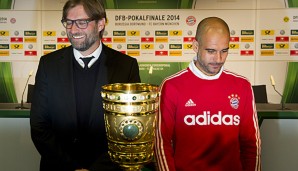 Klopp oder Pep? Einer wird den Pott am Samstagabend mit nach Hause nehmen