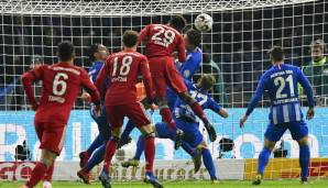 Kingsley Coman sprang beim Siegtor höher als die Berliner Hintermannschaft.