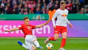 Joshua Kimmich: Rettete im ersten Durchgang gleich zweimal mit aufopferungsvollen Grätschen. Schaltete Gegenspieler Timo Werner nahezu gänzlich aus und bereitete die Treffer zum 2:0 und 3:0 vor. Starke Zweikampfquote von 83 Prozent. Note: 2: